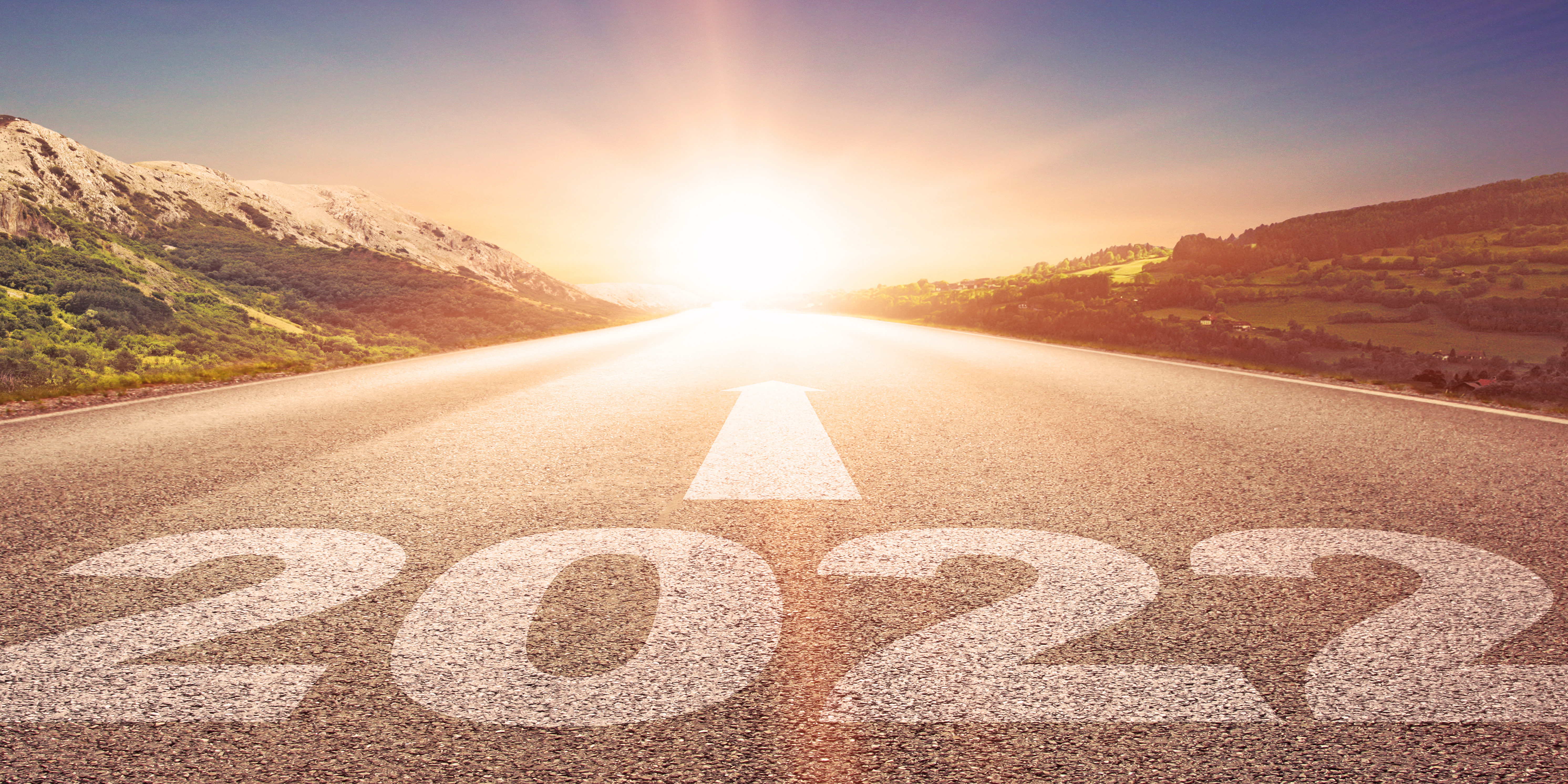 Happy New Year Background. Successful start to the year 2022.