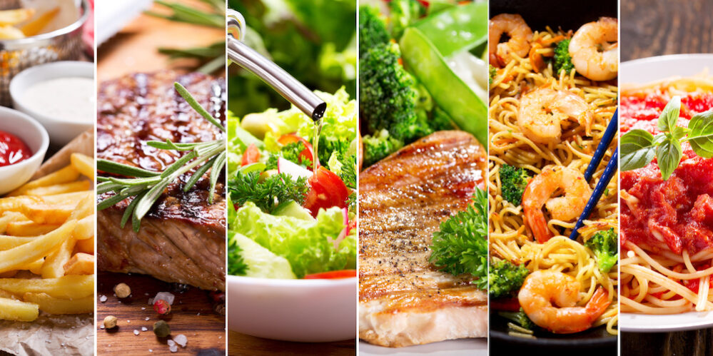 collage of food products collage of food products